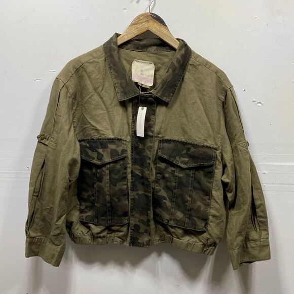 Anthropologie Hei Hei Ronan Camo Jacket Large - Picture 1 of 6